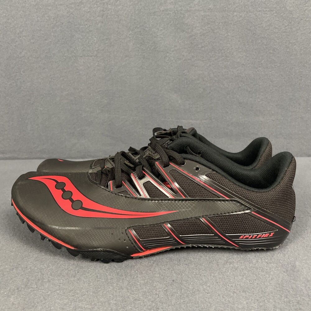 Saucony Mens Track Spike Shoes 10.5 Running Black Track Field Sprinting - Picture 4 of 14
